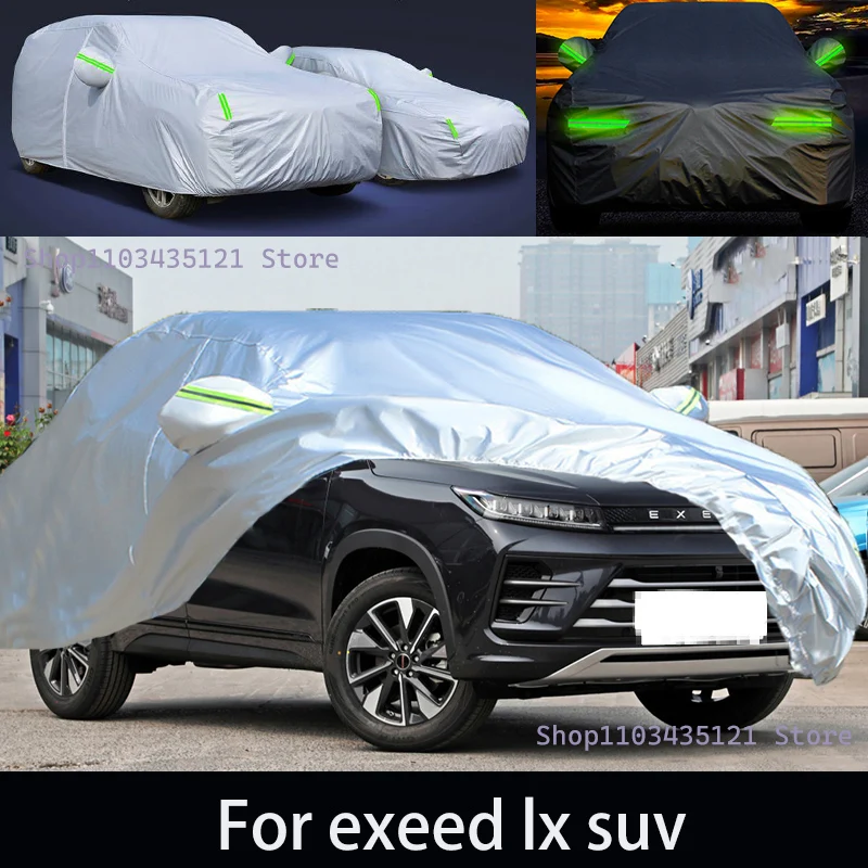 

For exeed lx suv Outdoor Protection Full Car Covers Snow Cover Sunshade Waterproof Dustproof Exterior Car accessories