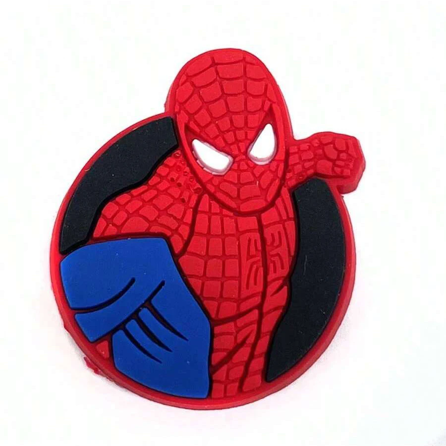 MINISO 42 szt. Zestaw zawieszek do butów Spiderman na drewniaki torba bańka slajdy sandały, dekoracje do butów pcv akcesoria do toreb plażowych