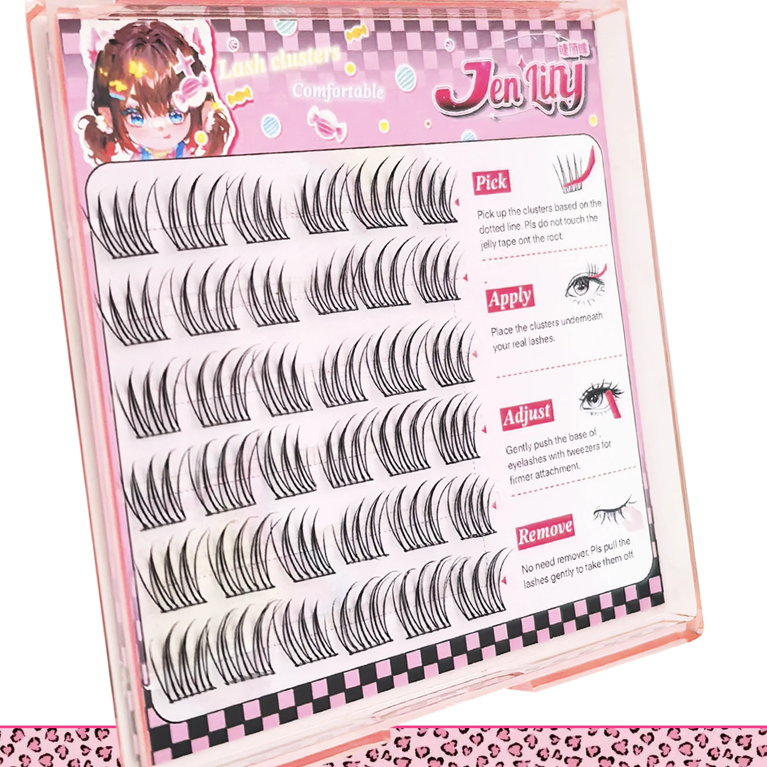 Self Adhesive Eyelashes Cluster Lashes No Glue Individual Lashes Soft Idol Lash Clusters Reusable Self Adhesive Lashes