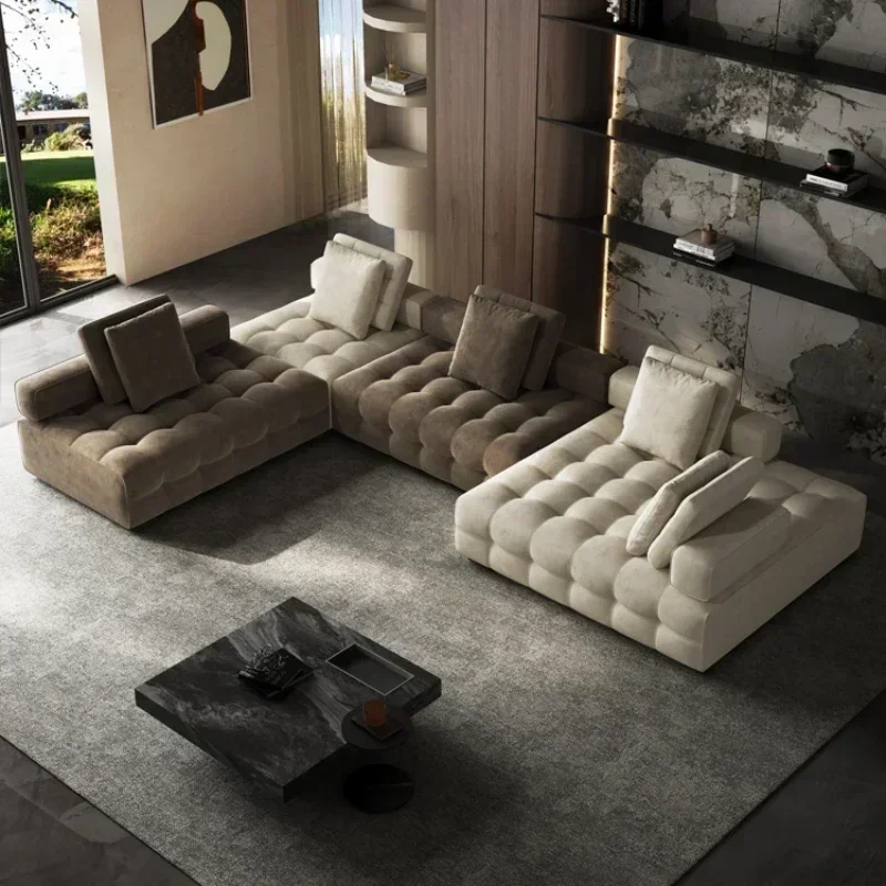 L Shape Living Room Sofas Sale Minimalist Headboards Corner Puffs Sofa Couch