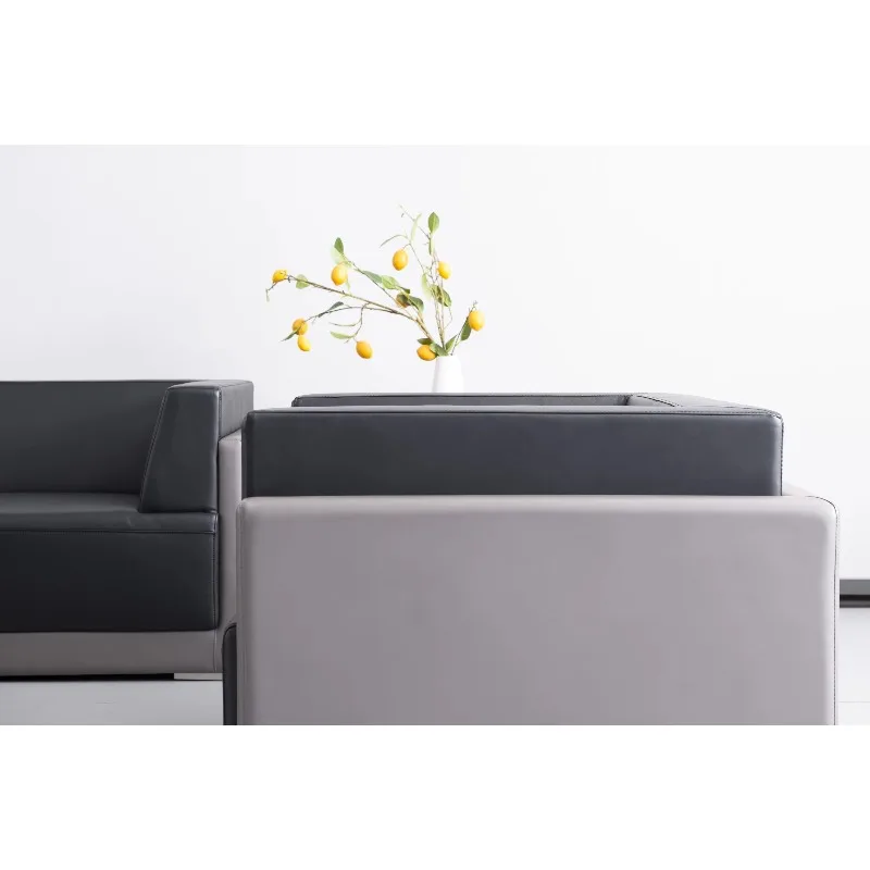 Modern Modular Solid Wood Frame Office Living Room Sofa Set Hot Selling Ultra-Fine Fiber Leather Factory Price for Home Office