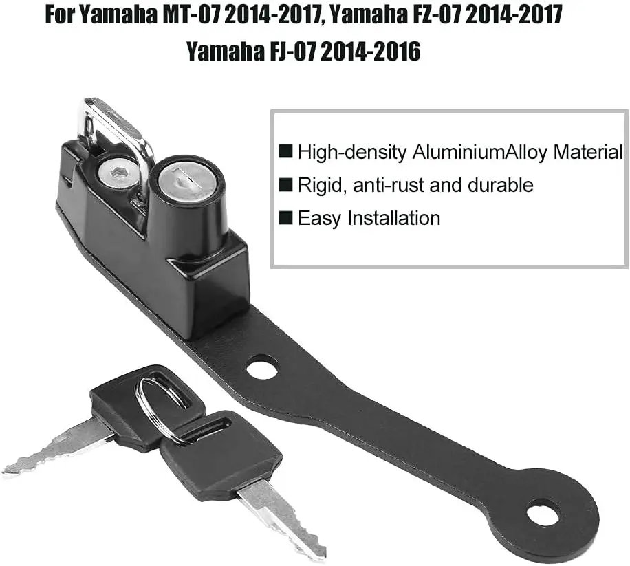 Motorrad Anti-Diebstahl-Helms chloss linke Seite passt für cbr400r cbr500r cb500f Autozubehör