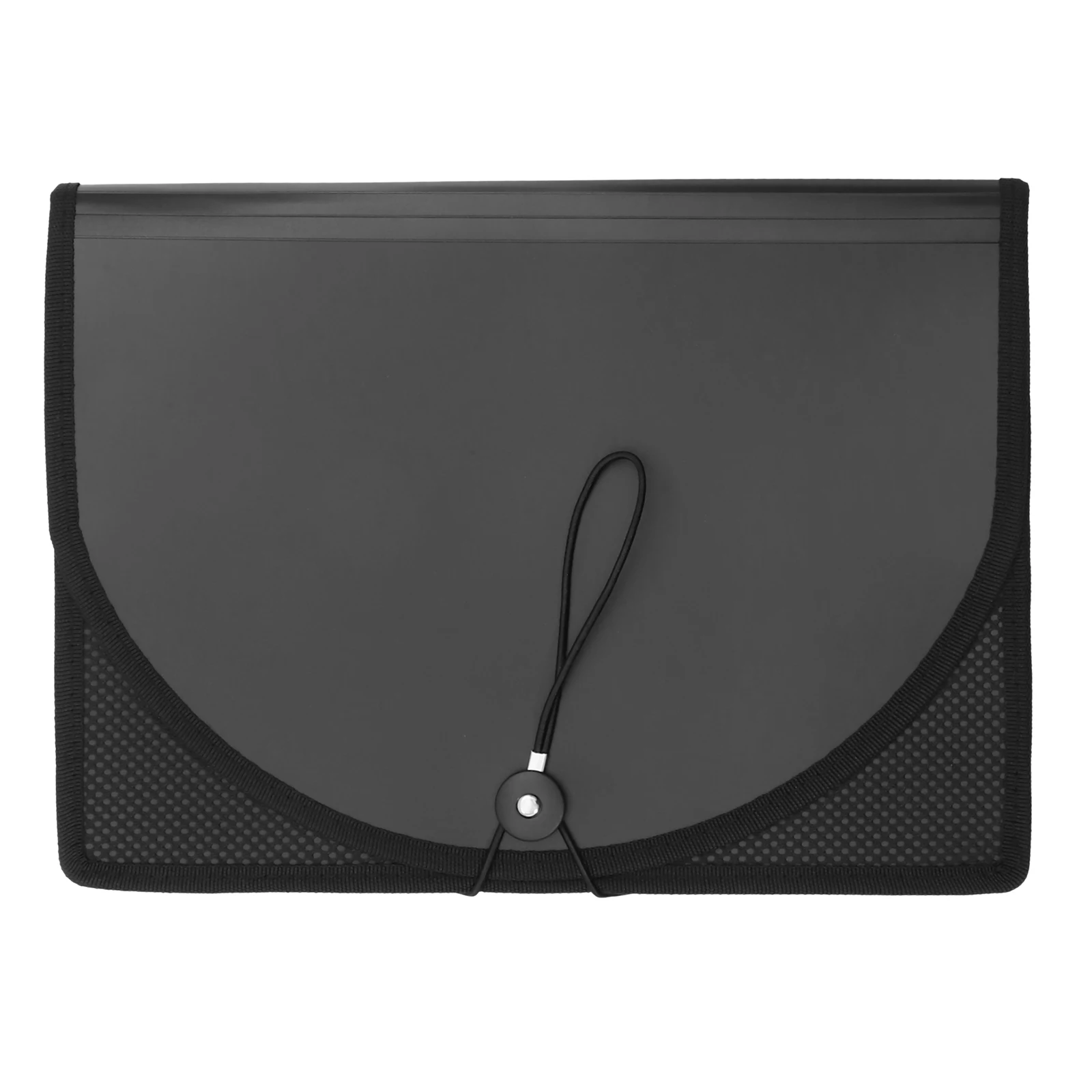

25 Grid Document Storage Bag Black Edge Mesh Pouch Portable Accordion Folder Teacher ganizer File Package Receipt Holder Folder