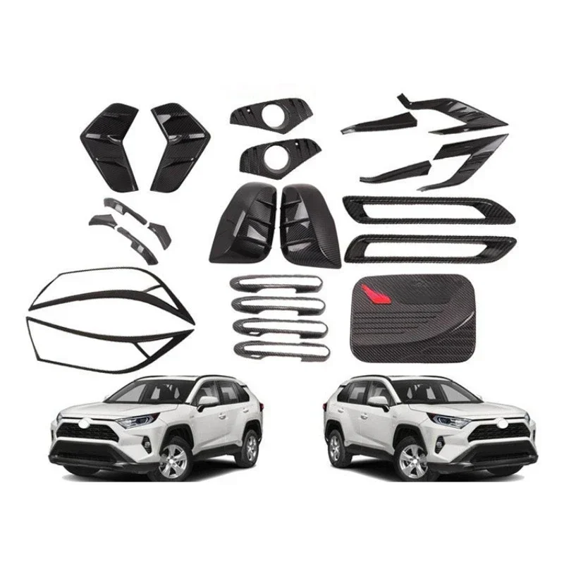 New Arrival Body Kits for Toyota 2019  Handle Fuel Tank Cover Front Rear Fog Light Mirror Cover Modified Body Trim