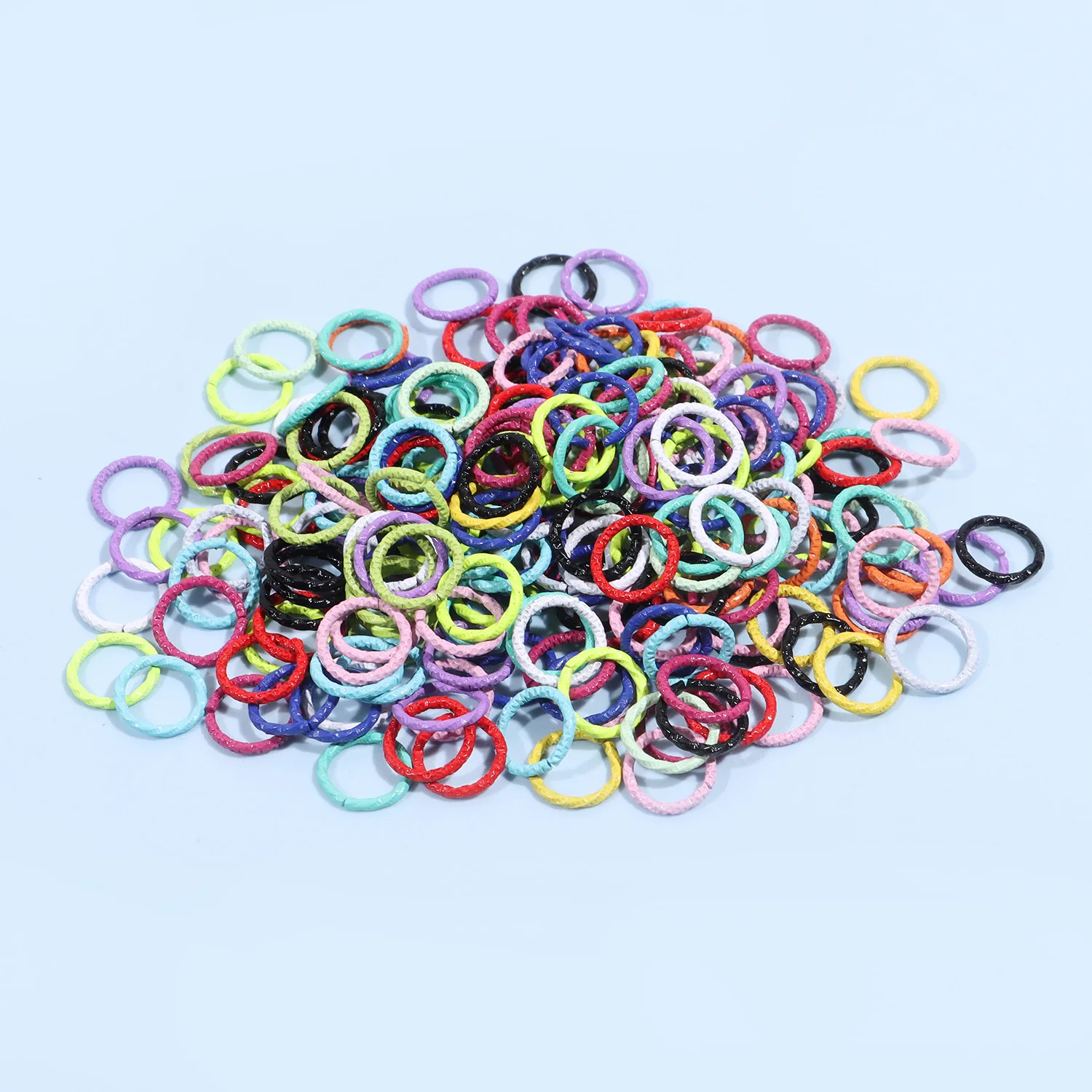 8/10//16mm 50 stücke geprägte Öffnung Einzel ring Eisen DIY neu in gemischten Farbkreis Bac klack Schmuck zubehör