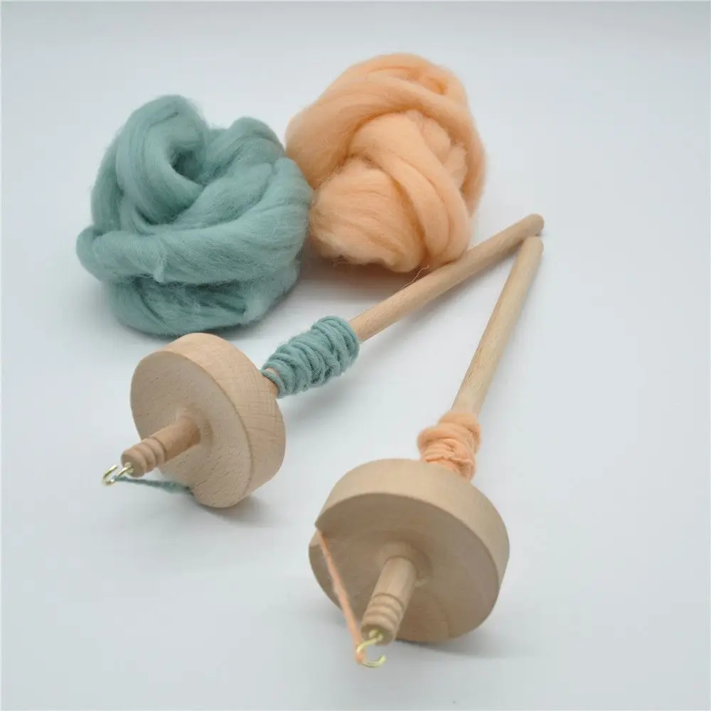 DIY Drop Spindle Top Whorl Yarn Spinner Wheel Spin Roving into Yarn for Beginners Tools Accessories