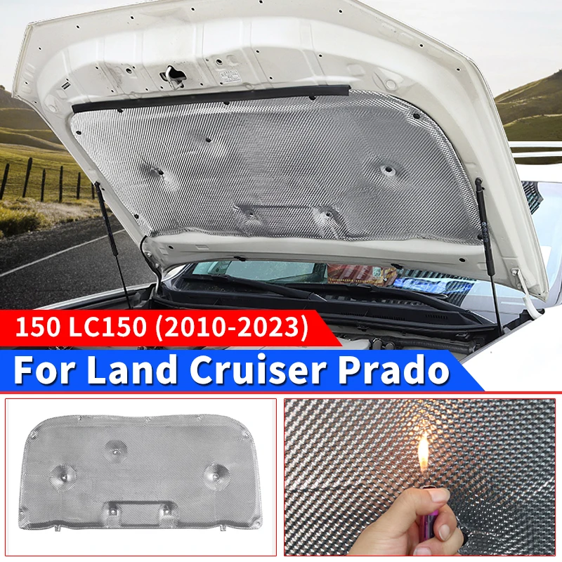 

Для Toyota Land Cruiser Prado 150, изоляция Двигателя, алюминиевая фольга, панель 150, звукоизоляция, модификация аксессуаров 2022 2021 2020 2019 2018 2017 2016 2015 2014 2013 2012 2011 2010