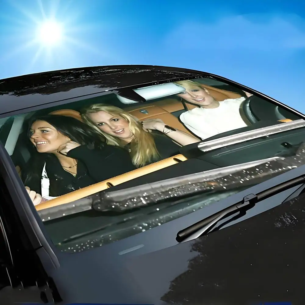 Paris B-Britney L-Lindsay Auto Sonnenschutz Windschutzscheibe Auto Windschutzscheibe Abdeckung Sonnenschutz Auto Visier Autozubehör