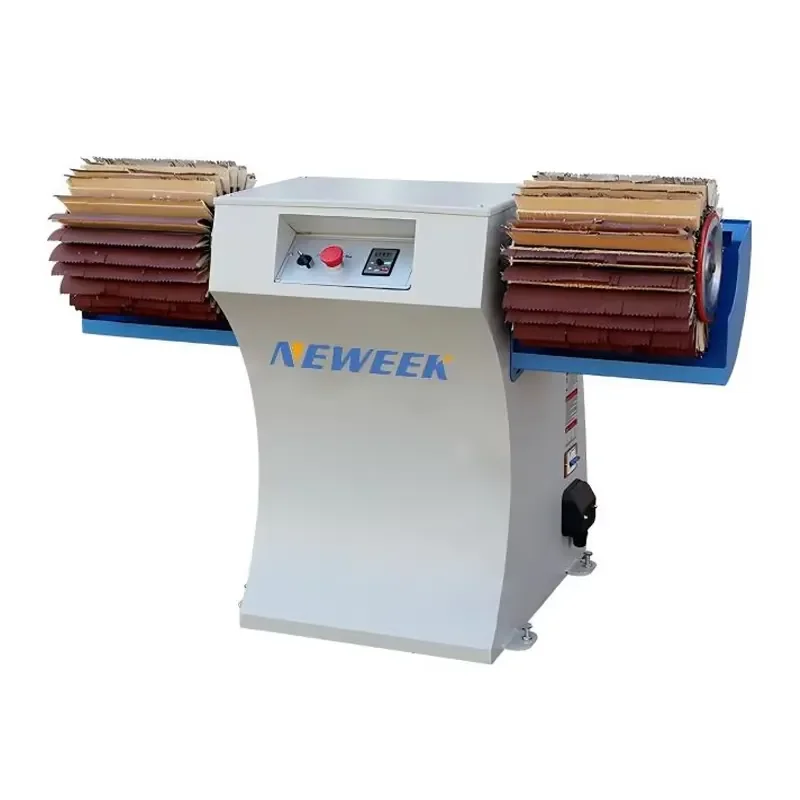 NEWEEK Multi-head Picture Photo Frame Stair Railings Particle Board Plywood Antique Wood Sisal Brush Polisher Buffing Machine