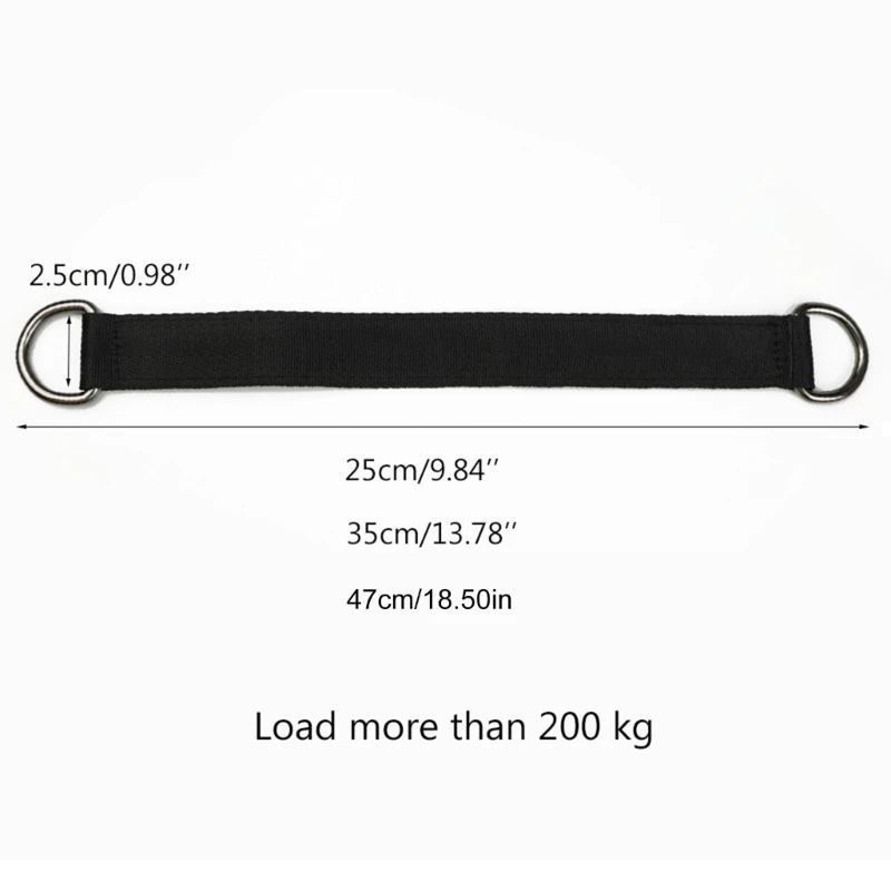 Dumbbell Strap Dip Belt, Barbell Strap Rope Handles Strap, Bar Straps Multifunction Fitness Rope, Heavy Duty T-bar Strap