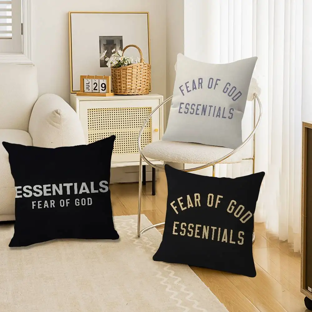 Fashion E-Ess-entials F-Fear-Of-G-God Pillow Cover Design cushion Cover decor Holiday Decorati