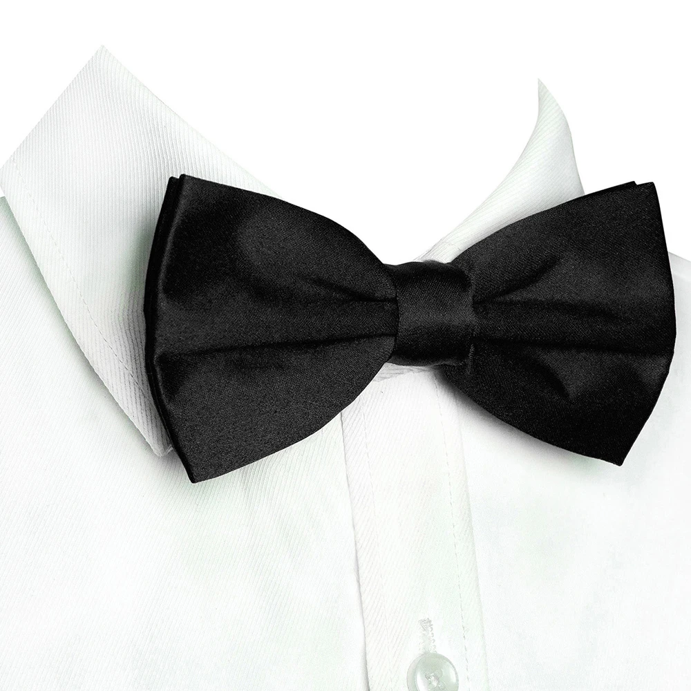 JEMYGINS Mens Solid Color Pre-tied Bow Tie Adjustable Bowtie For Man Wedding Party Boy Girl Bowknot Ties Accessories