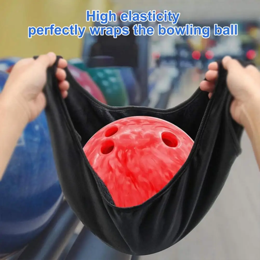 Bowling Ball Cleaner Bag  Practical Tear-proof Polyester  Bowling Seesaw Bag Microfiber Bowling Polisher Bag Sports Accessories