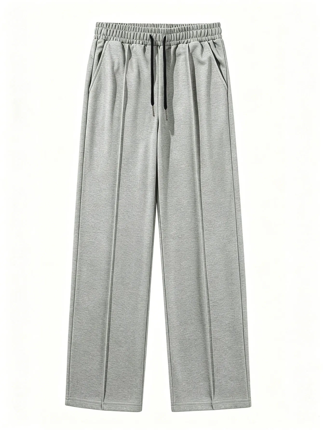 Herren Casual Cleanfit Leichte Business Minimalistische Anzug-Stil Sporthose Lose Jogginghose mit Kordelzug – Detail 37