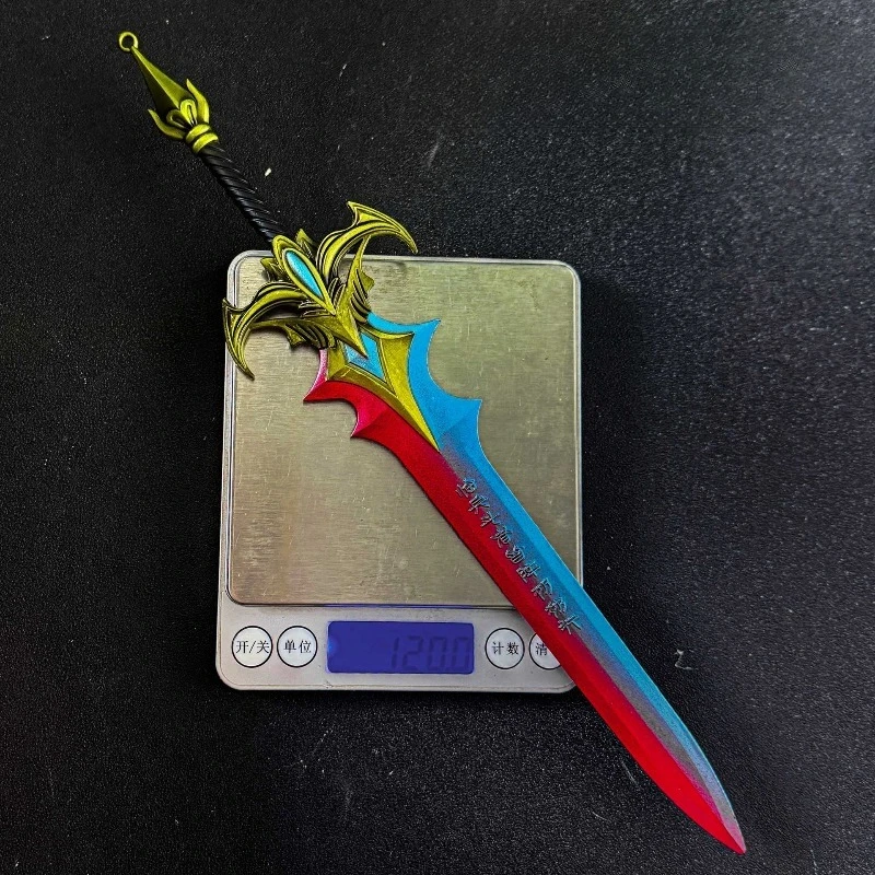 30 ซม./11.8 นิ้วการสร้างเทพเจ้า 12 ดาบอุปกรณ์ต่อพ่วงจูเซี่ยนดาบโลหะผสมอาวุธของเล่นเครื่องประดับเดสก์ท็อปคอลเลกชัน