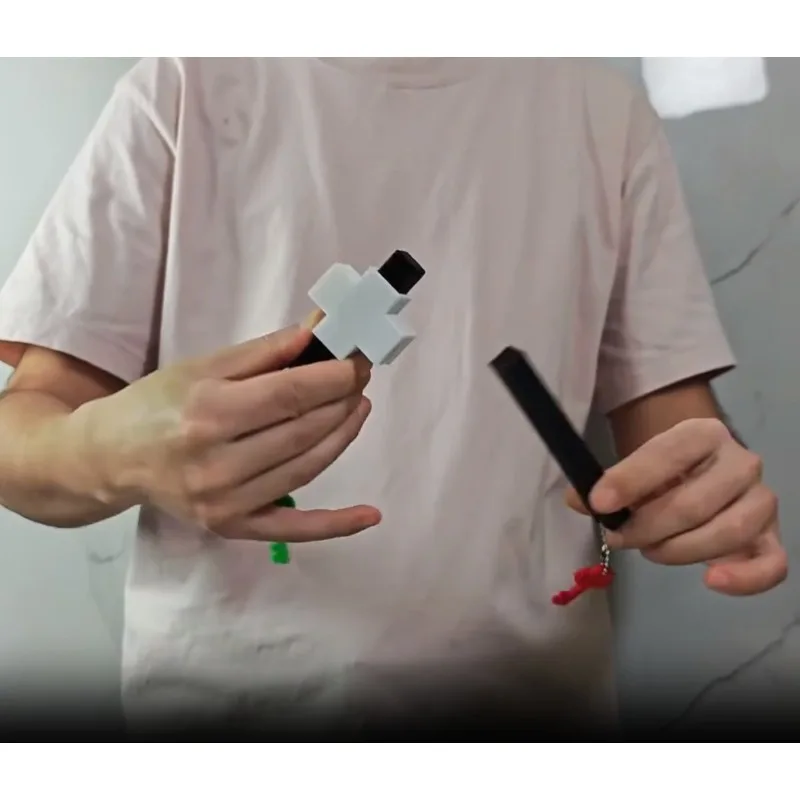 Impossible Cross Magic Trick – Two Solid Bars Penetration Visual Close-Up & Stage Illusion Gimmick Magician