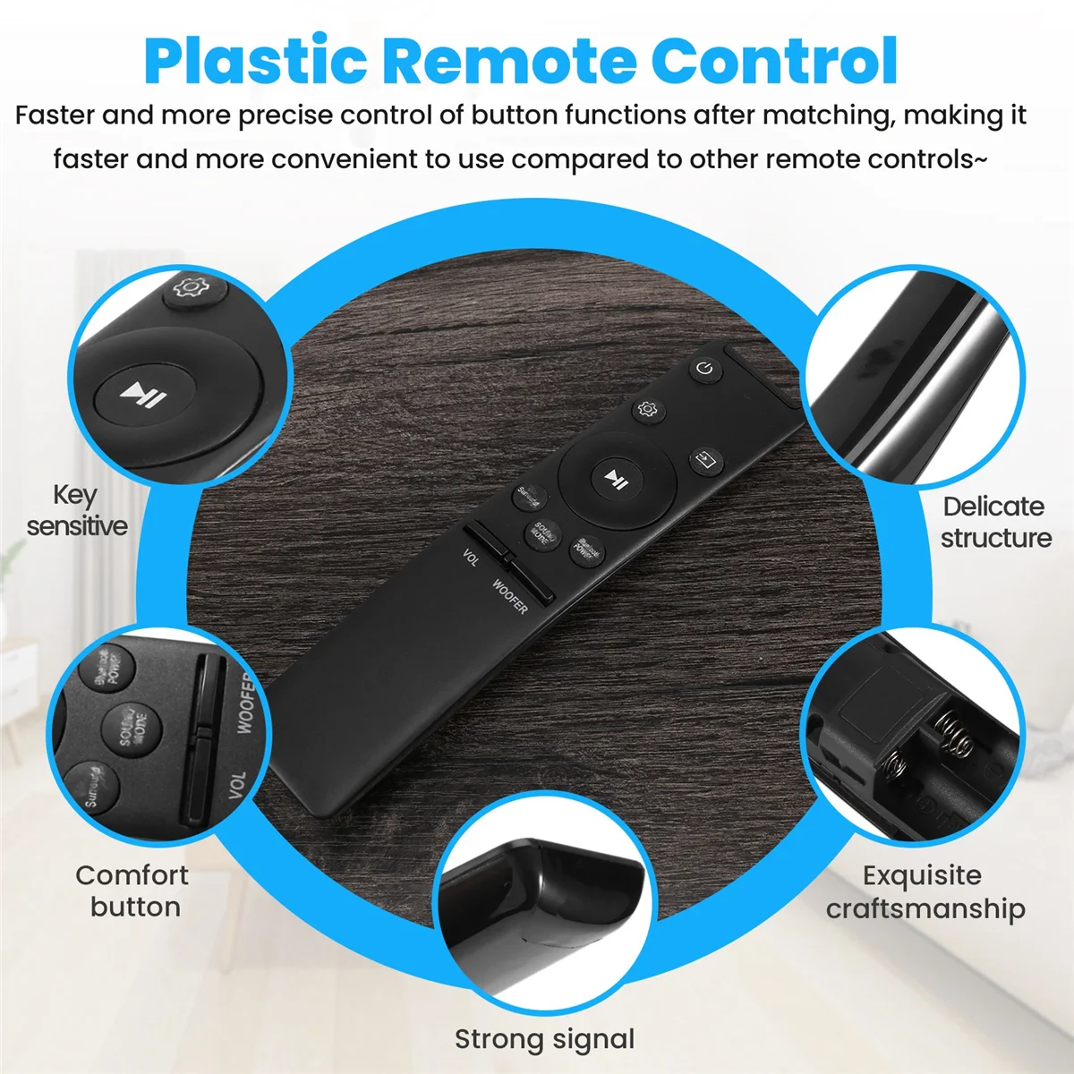 A88M Ah59-02758A Reemplace el control remoto para Samsung Soundbar Hw-M450 Hw-M550 Hw-M430