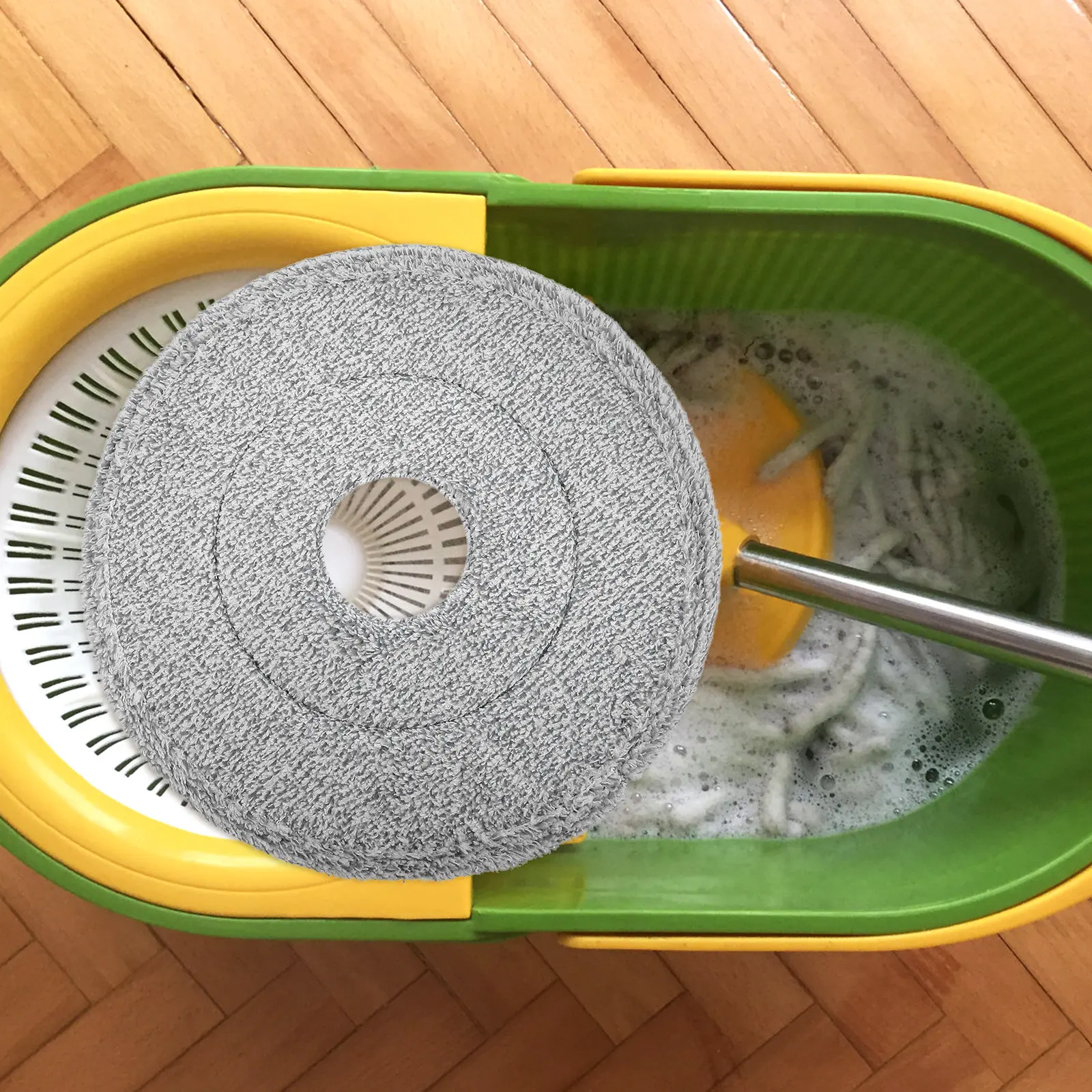 

3pcs Microfiber Cotton Mop Cloth Heads for Spray Cleaning Refill Supplies Household Reusable Fits Hardwood Tile Floors