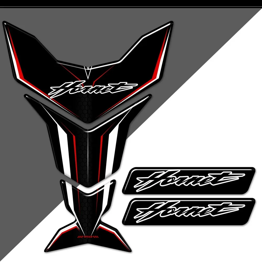 For Honda Hornet CB600F CB250F CB250 CB1000R 160R 250 600 900 Motorcycle Tank Pad  3D Protective Decal Stickers Emblem Badge