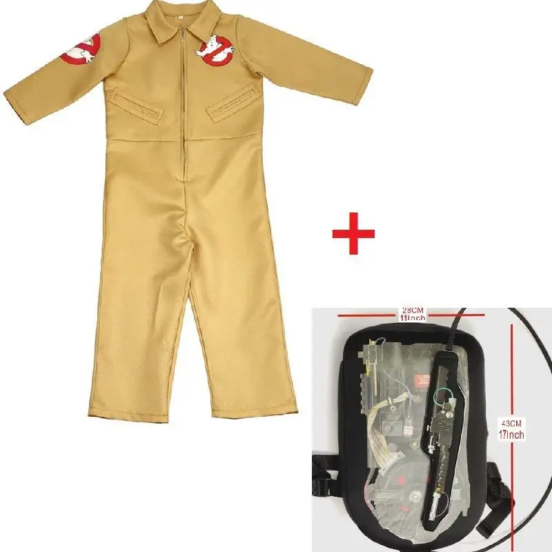 Adult Kid Ghostbusters Cosplay Costumes Halloween Costumes Anime Party Uniform Backpack Jumpsuits Family Cute Set Full Size