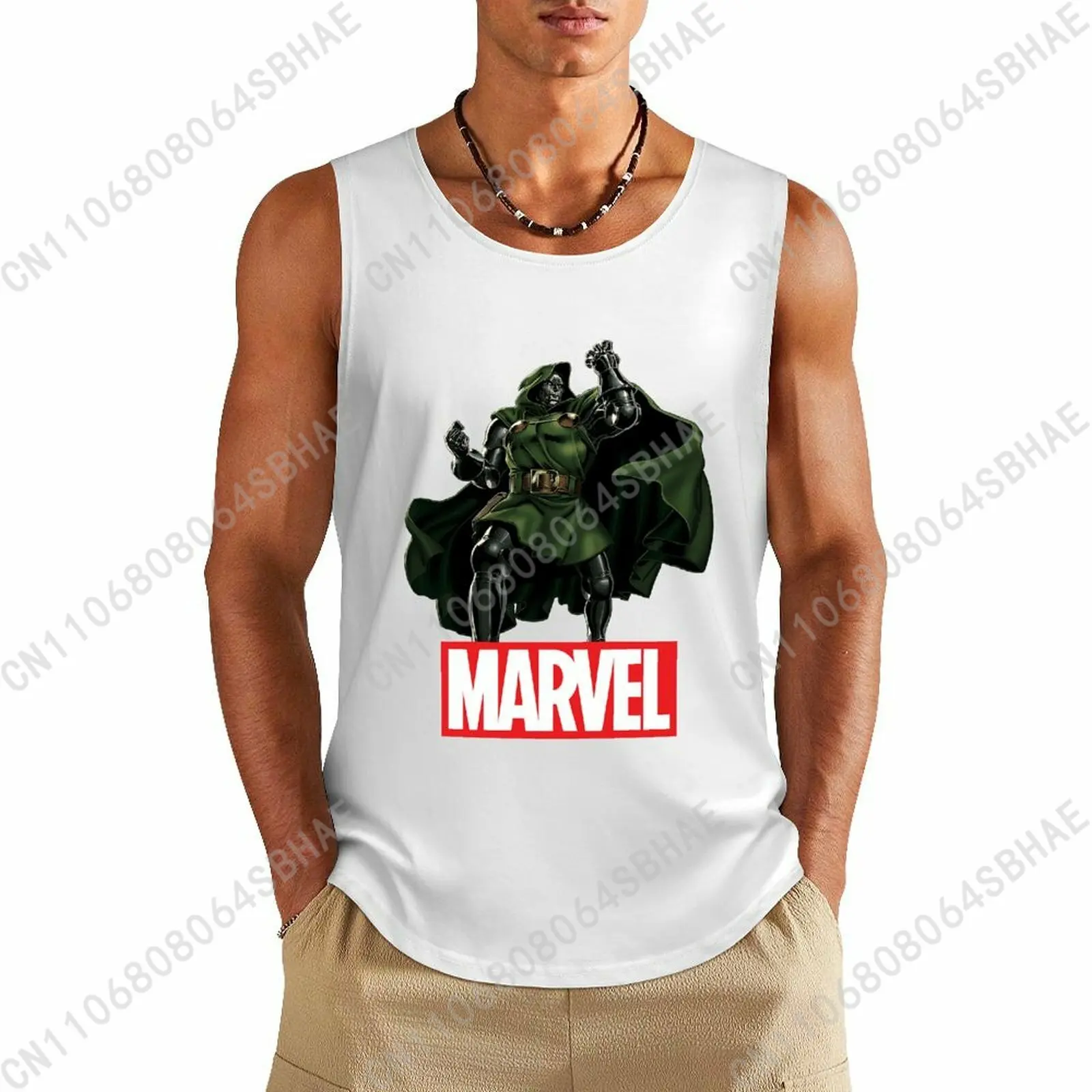 

Marvel Doctor Doom Custom Pattern Mens Cotton Tank Top Cotton Sleeveless Shirt Men Undershirt Personalized Gifts Cosplay