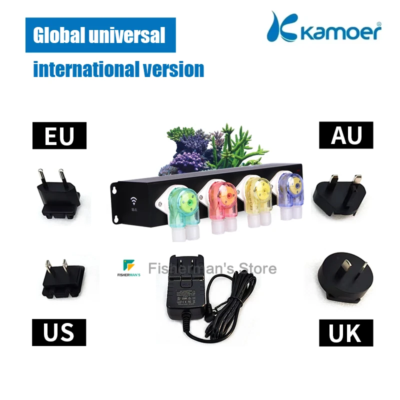 Kamoer F4 PRO V2 WiFi/Bluetooth Dosing Pump, Remote Controlled, Plant and Marine Life Breeding
