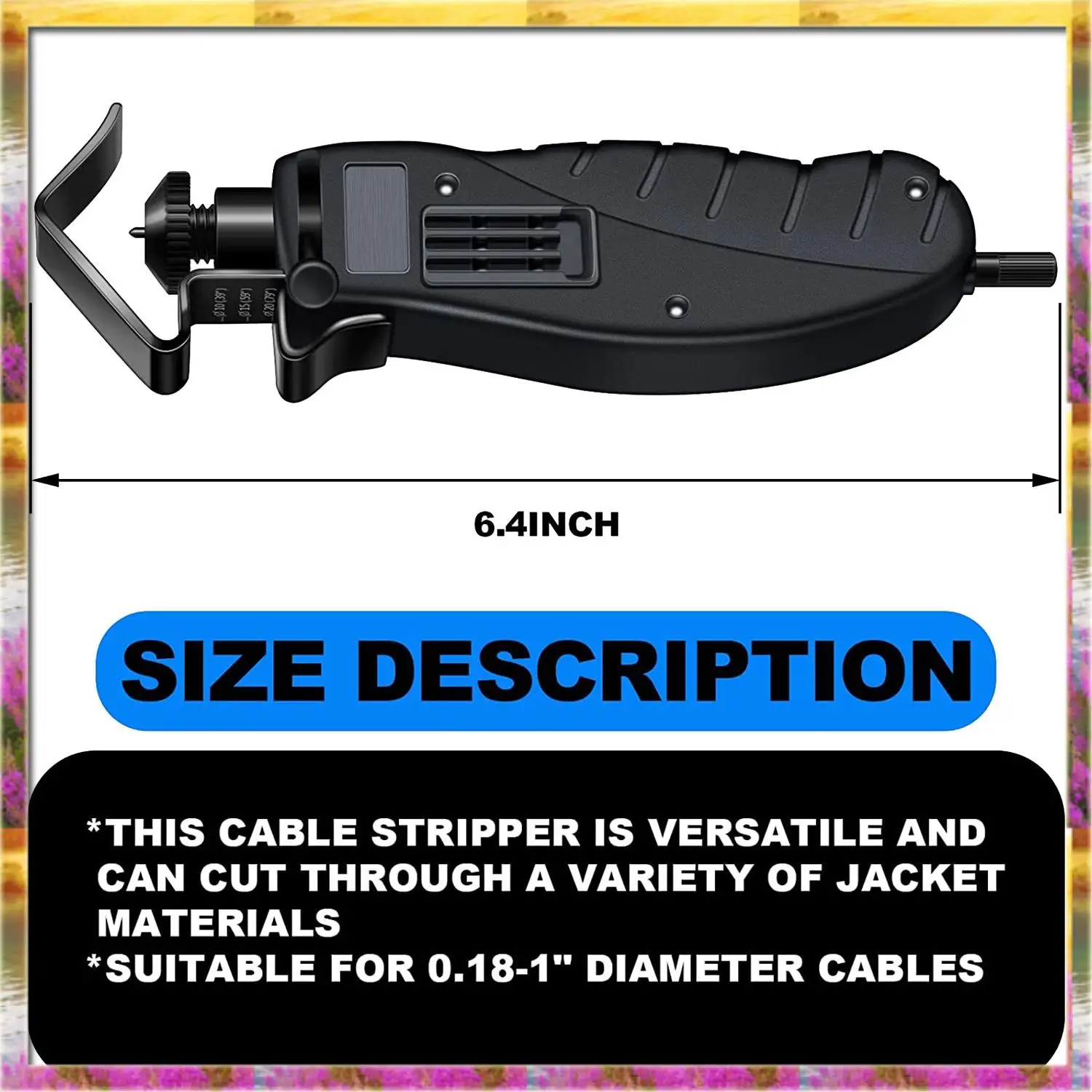 Aug. Cable Stripper For Fast And Accurate Removal Of Cable Sleeve, Smooth Cutting Without Damaging The Core,0.18-1 Inch