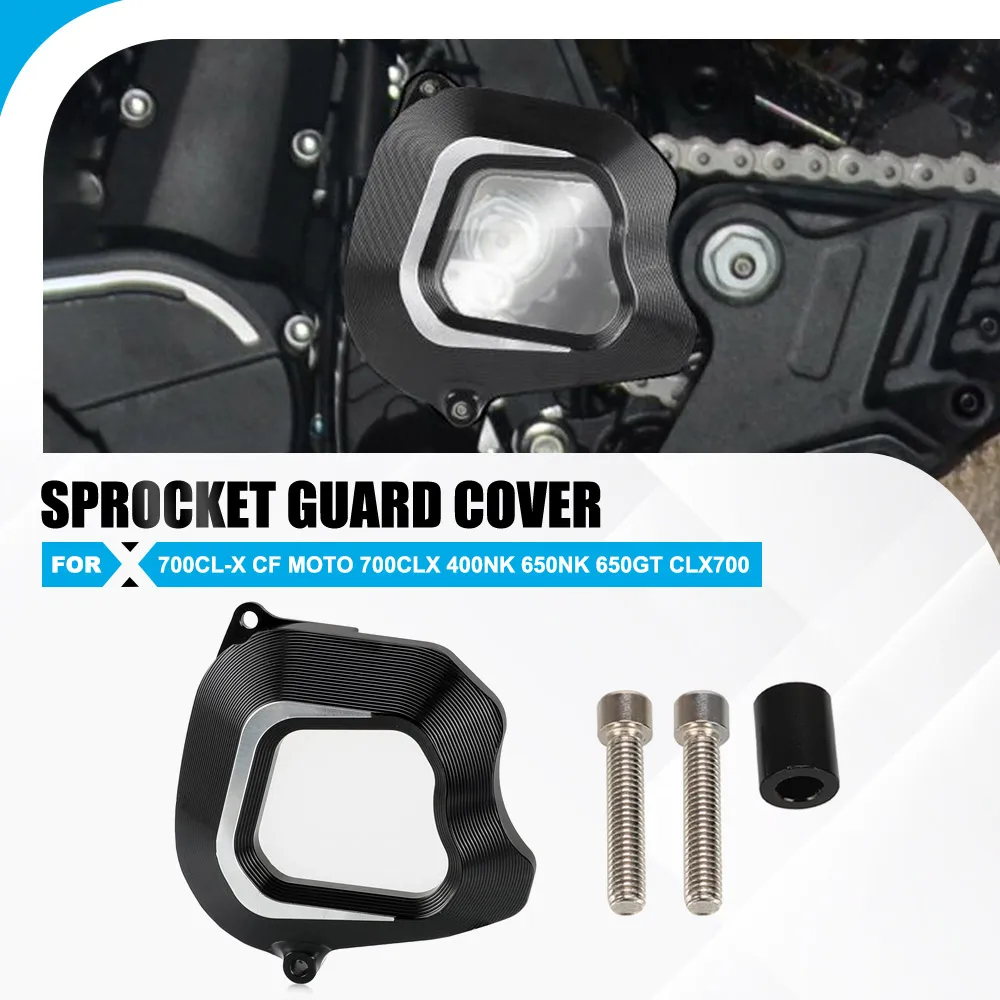 

For CFMOTO 700CL-X CF MOTO 700CLX 400NK 650NK 650GT CLX700 Front Sprocket Guard Chain Panel Decorative Cover 400 650 NK