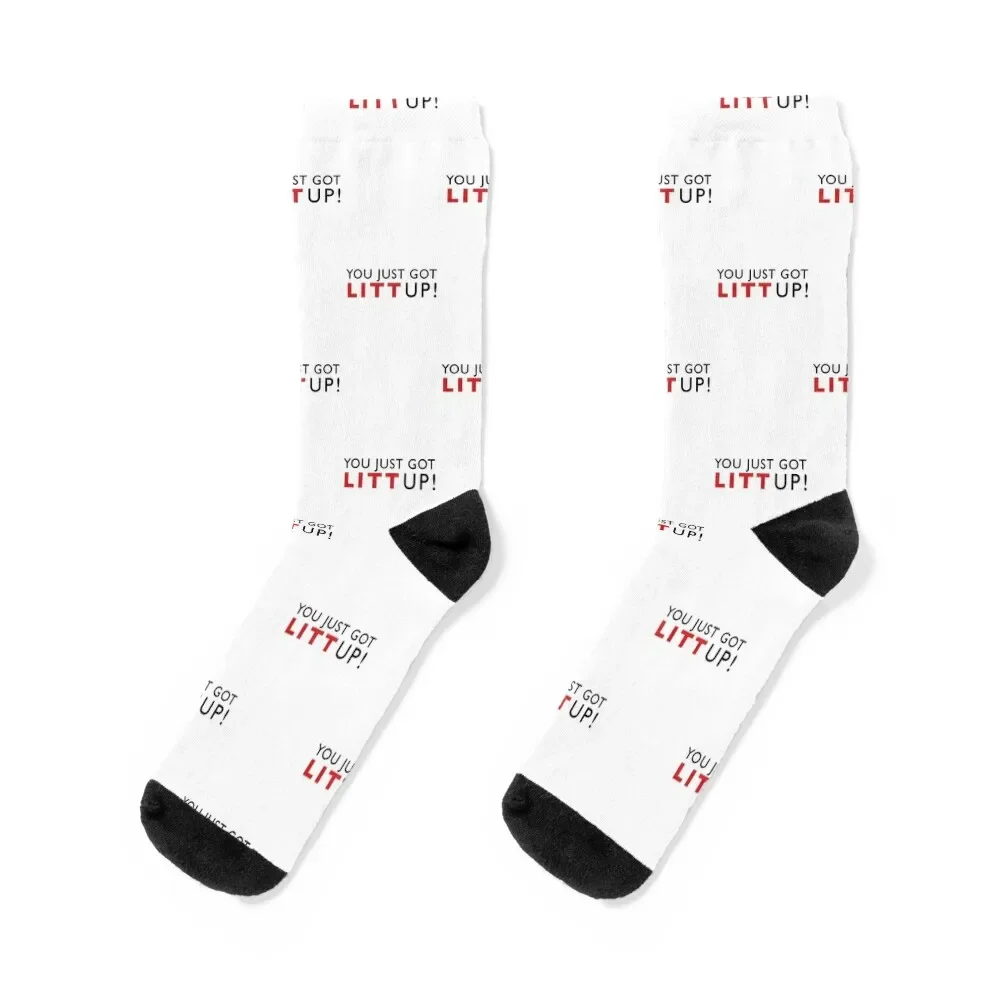 

Suits, You Just Got Litt Up Socks Stockings Sports Socks For Man Women's