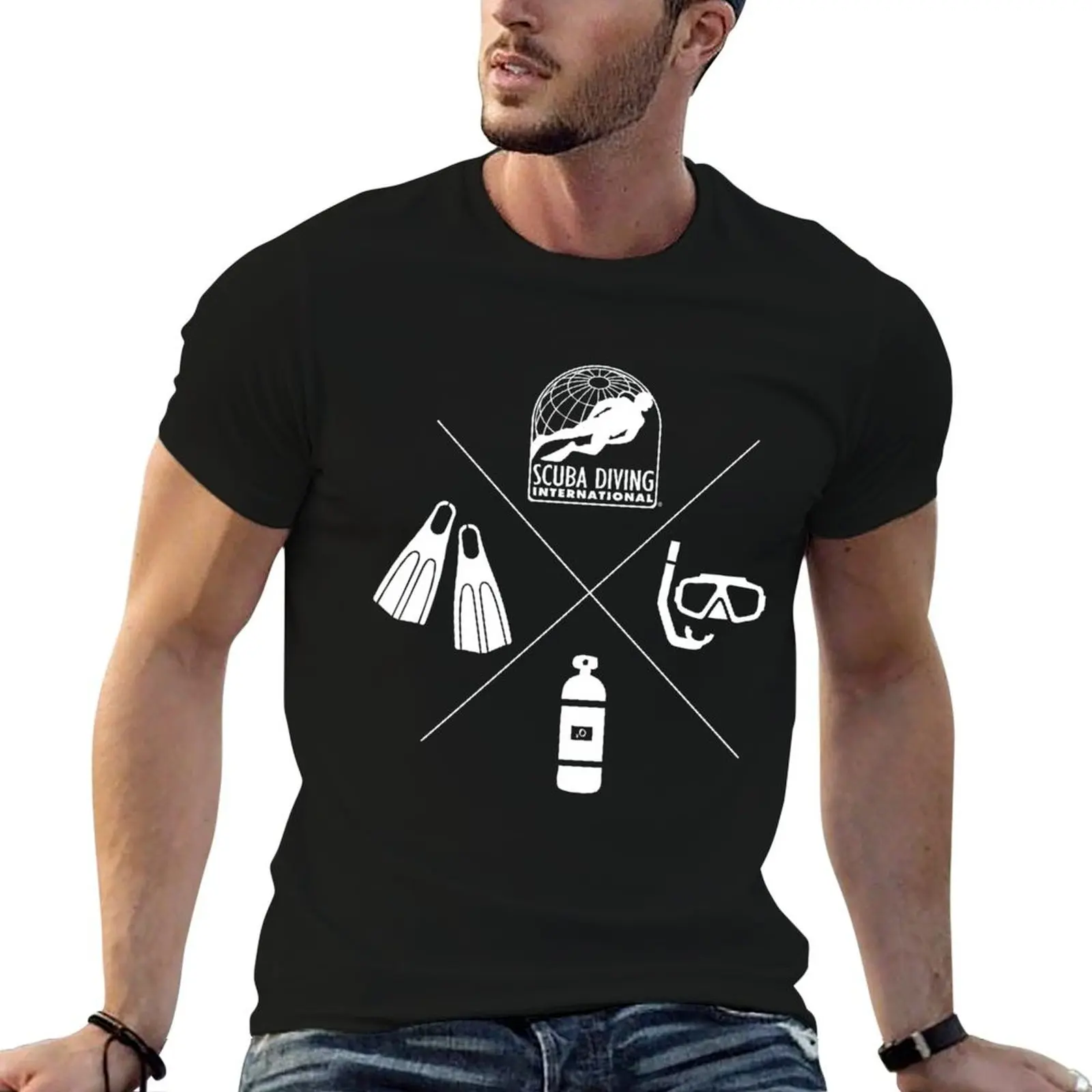 

Scuba Diving International (SDI) - Minimalist Diver X T-Shirt t shirts for man graphic funny T-Shirt