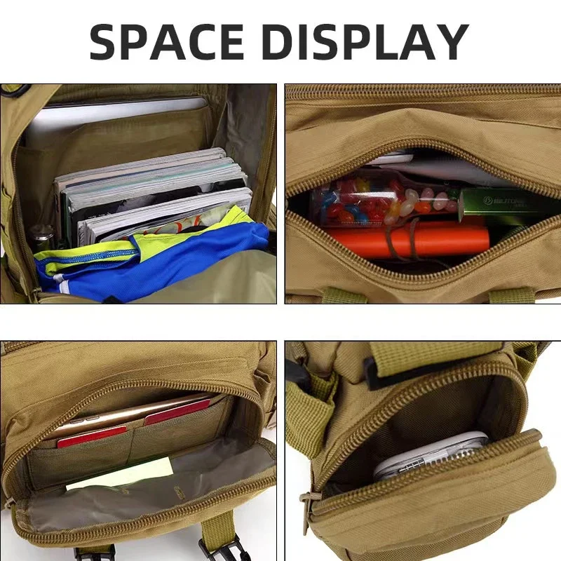 50L Large capacity Backpack Waterproof Backpacks 4 in 1 Multi-function Sport Bags Outdoor Fishing Hiking Camping Rucksack