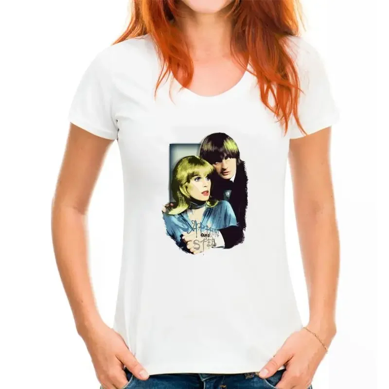 LE T-SHIRT Sapphire and SteelMen's & Women's Tees in  (LazyCarrot) sci-fi retro time travel joanna lumley man from uncle