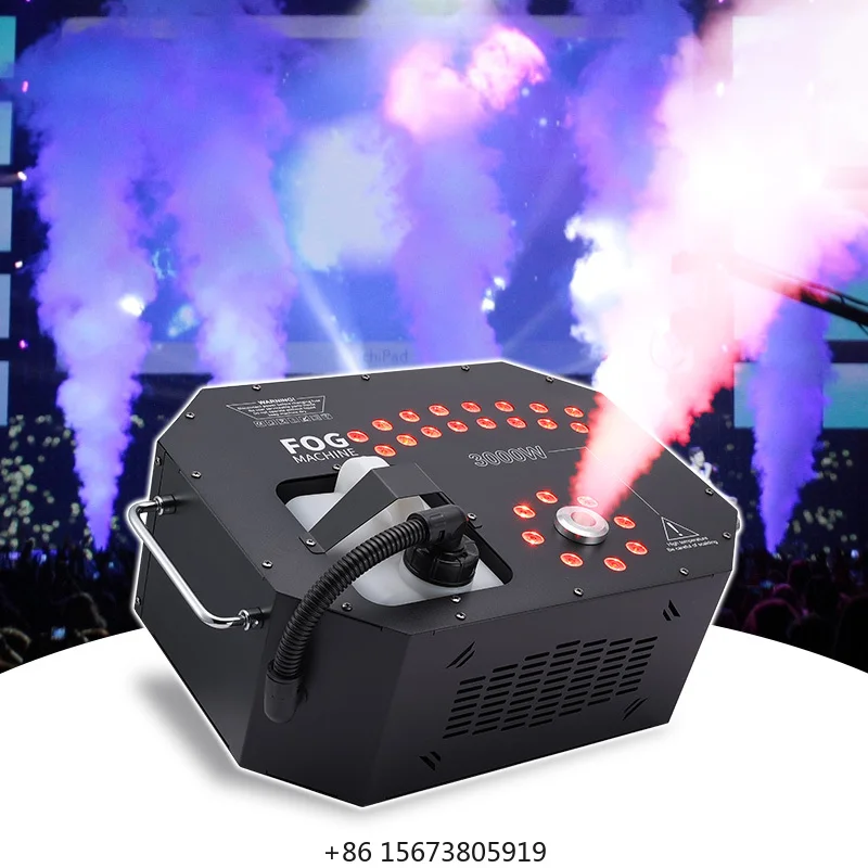 3000w Led Smoke Fog hine 24pcs Led Lamp Vertical Air Column Fog hine for Wedding Party Stage