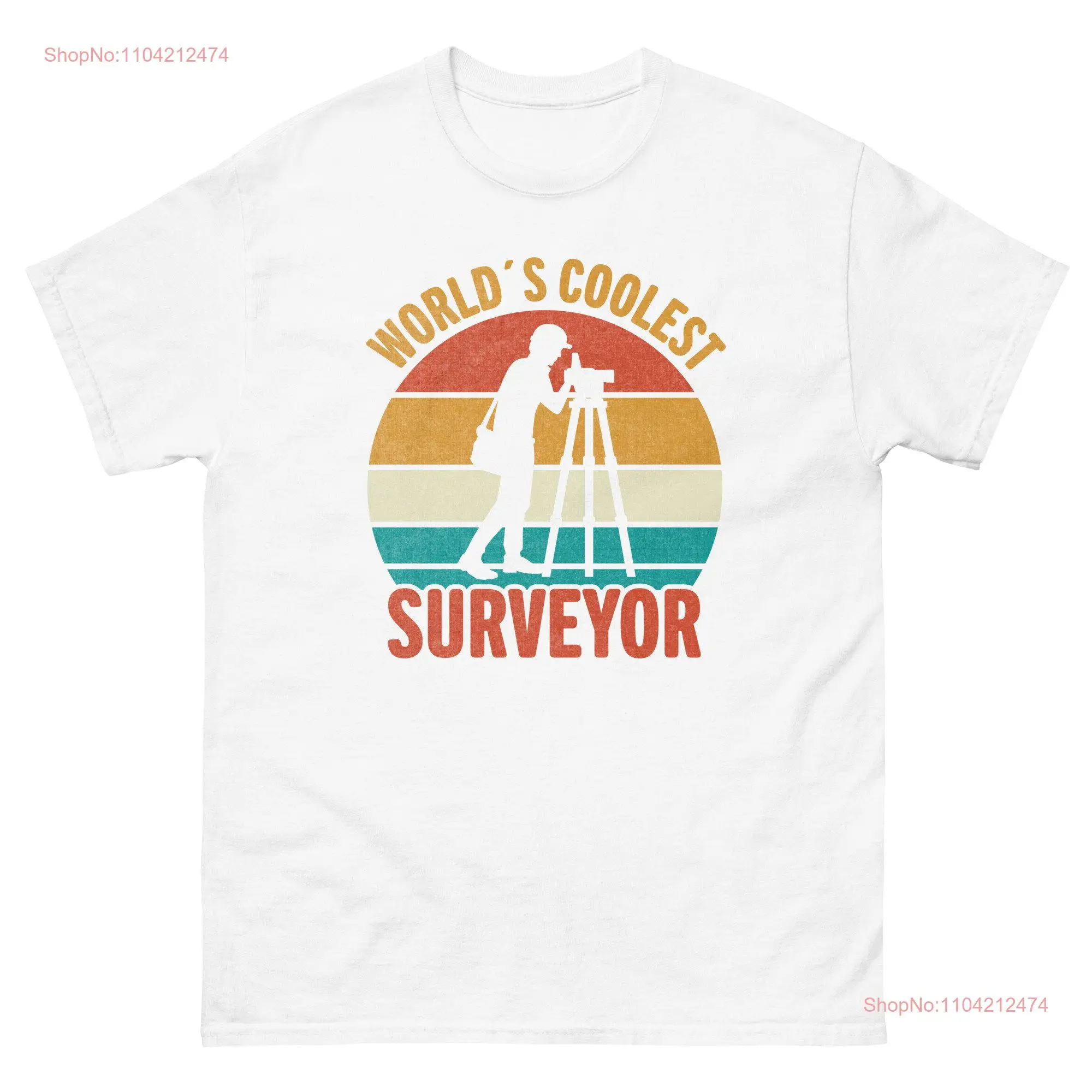 Worlds coolest surveyor Vintage shirt Land surveying AnalysT T Measurer long or short sleeves