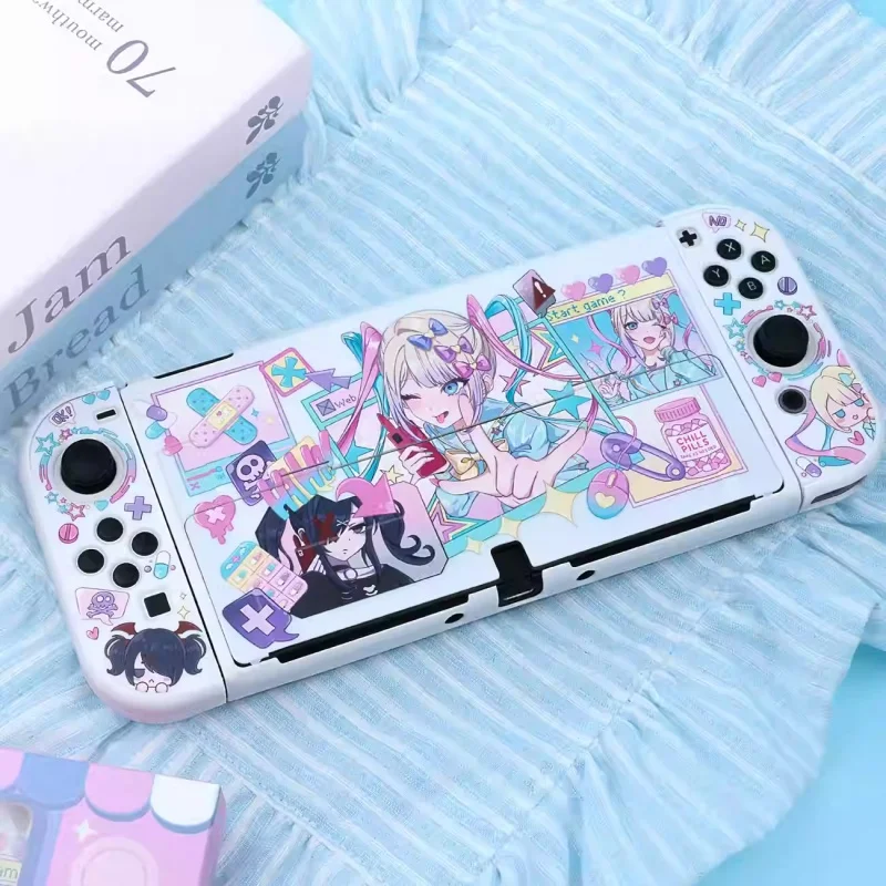 Original Design Needy Girl Overdose Switch 2 White Protective Shell Subculture Girl Oled Protective Shell Anime Periphery