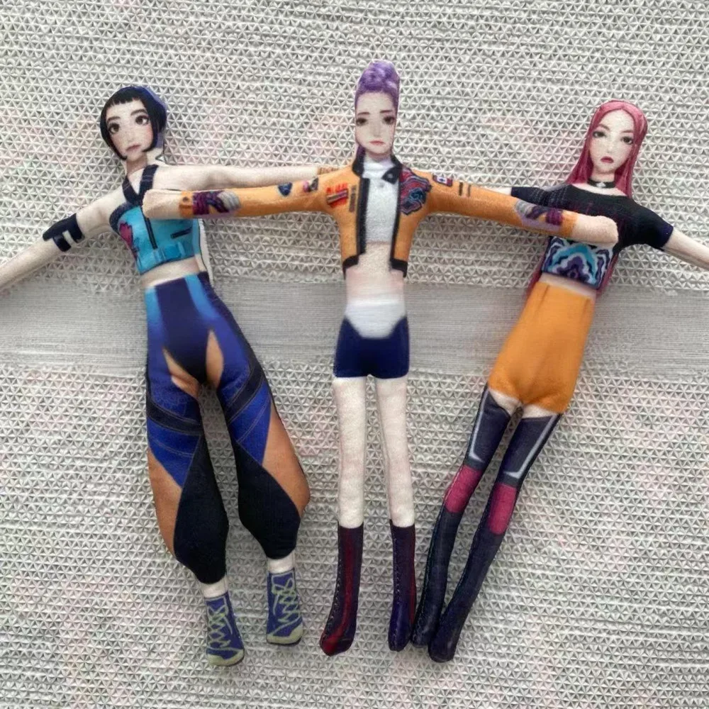 

Huntrix Dolls Plush K Pop Demon Hunters Plush Doll Toy Huntrix Rumi Zoey Mira Kpop Demon Hunter Plush Goods Merch Stuffed Toy