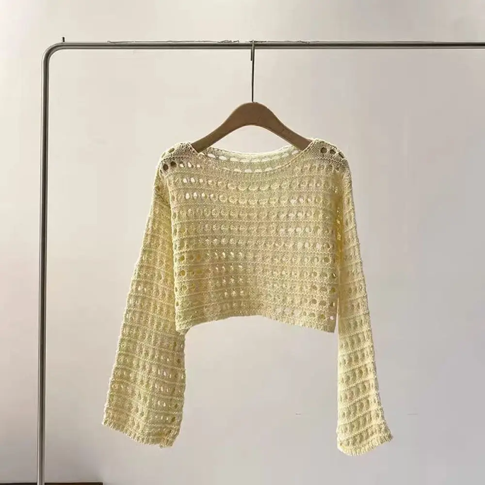 hollow-out-knitted-sweater-women-french-style-summer-cropped-long-sleeve-pullover-female-thin-sun-protection-casual-shirt-tops