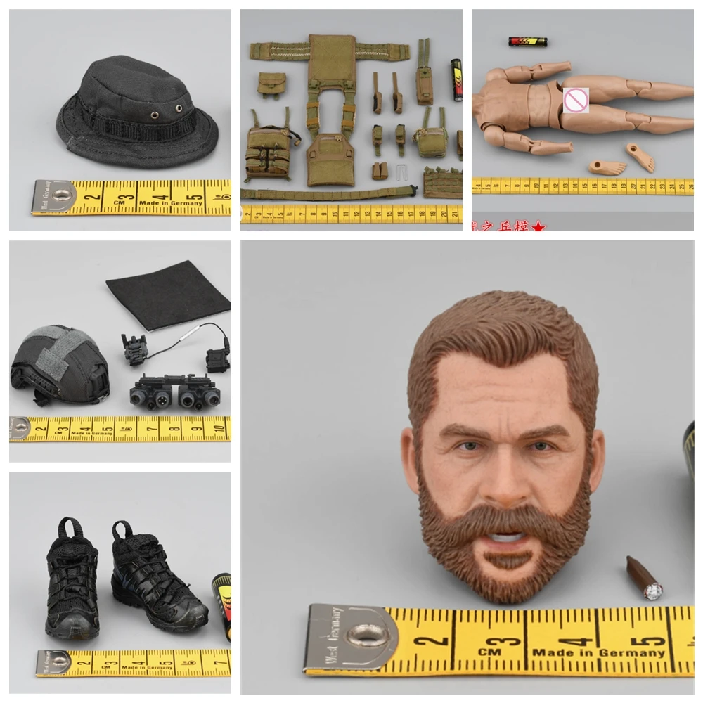 Easy&Simple ES GA1008 1/6 SoldierDuty Model Dress /head /Uniform /Helmet /hat vest hang /shoes HeadgeaF 12