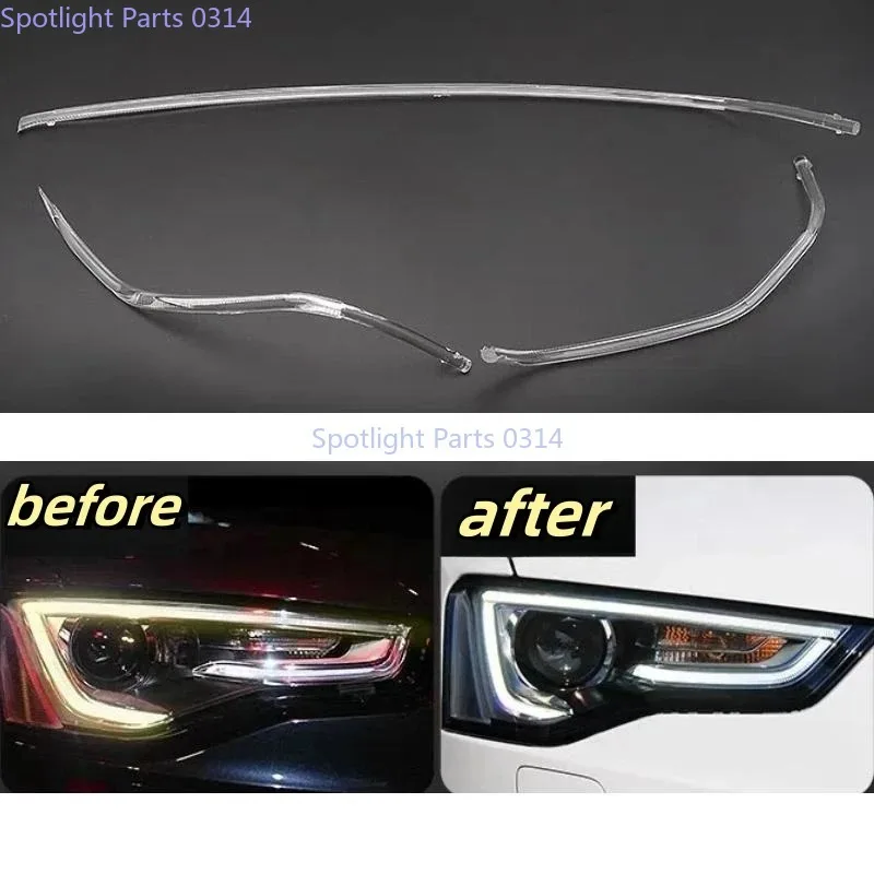 

NEW For Audi A5 2012-2016 Car Daytime Running Light Tube Bar DRL Headlight Light Guide Plate