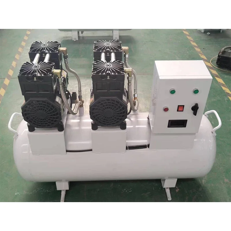 100L Oil-less Silent de-tal Air Compressor for 6 de-tal Units