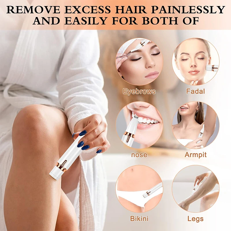 4-In-1 Electric Hair Remover, USB Rechargeable