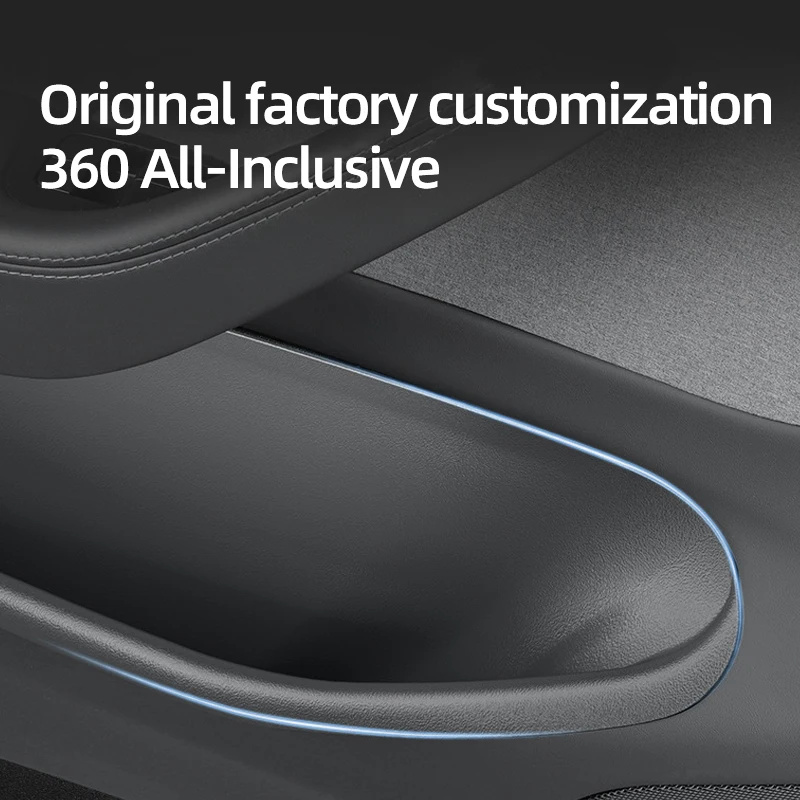 Wodoodporne pudełko do przechowywania w szczelinie drzwiowej z TPE, wewnętrzne pudełko do przechowywania na krawędzi drzwi do modelu TSL 2025, modelu TSL Refreshed Model Y