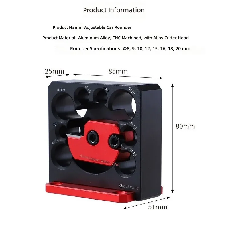 Electric Drill Round Bar Auxiliary Tool Adjustable Woodworking Square Bar Log Tenon Mortise Drilling Guide Jig Accessory