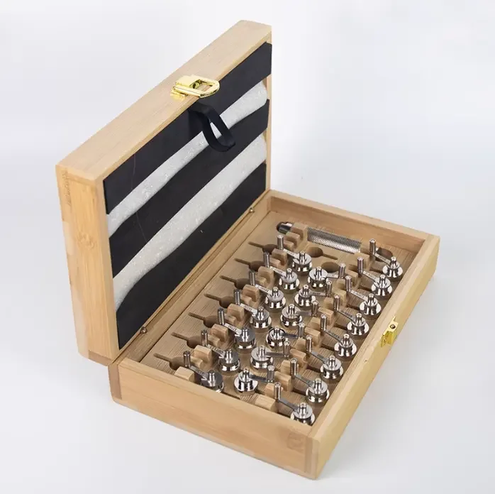TLF High Quality Watch Repair Tools 30PCS Set 3135/4130/NH35 Spring Winding Machine Curling bar Watchmaker Repairs Watch