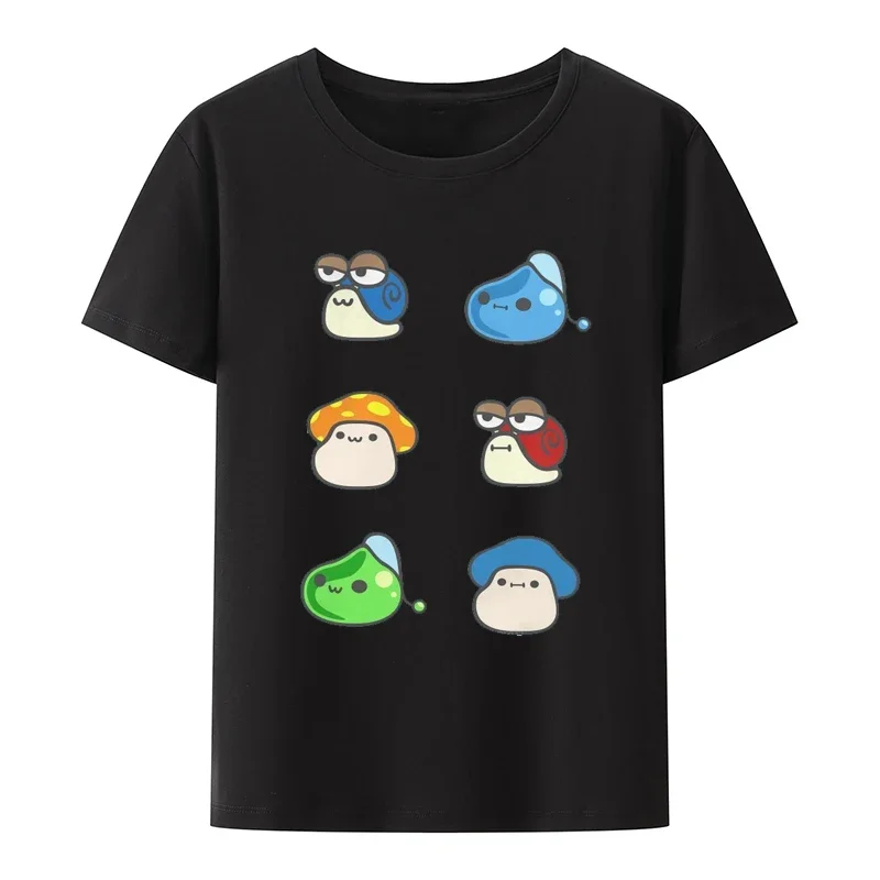 MapleStory Mesos Ossyria Maple Island Creative Tops Leisure T Shirt Girl Gift Clothes Mini Maple Friends Hip Hop TShirt