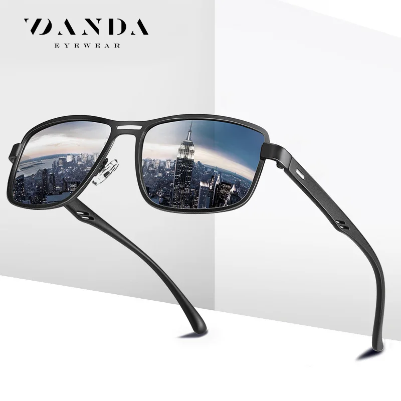 

2023 Men Polarized Sunglasses Driving Fishing Anti-glare Vintage Rectangle Sun Glasses Man Ultra light TR90 Frame Shades UV400