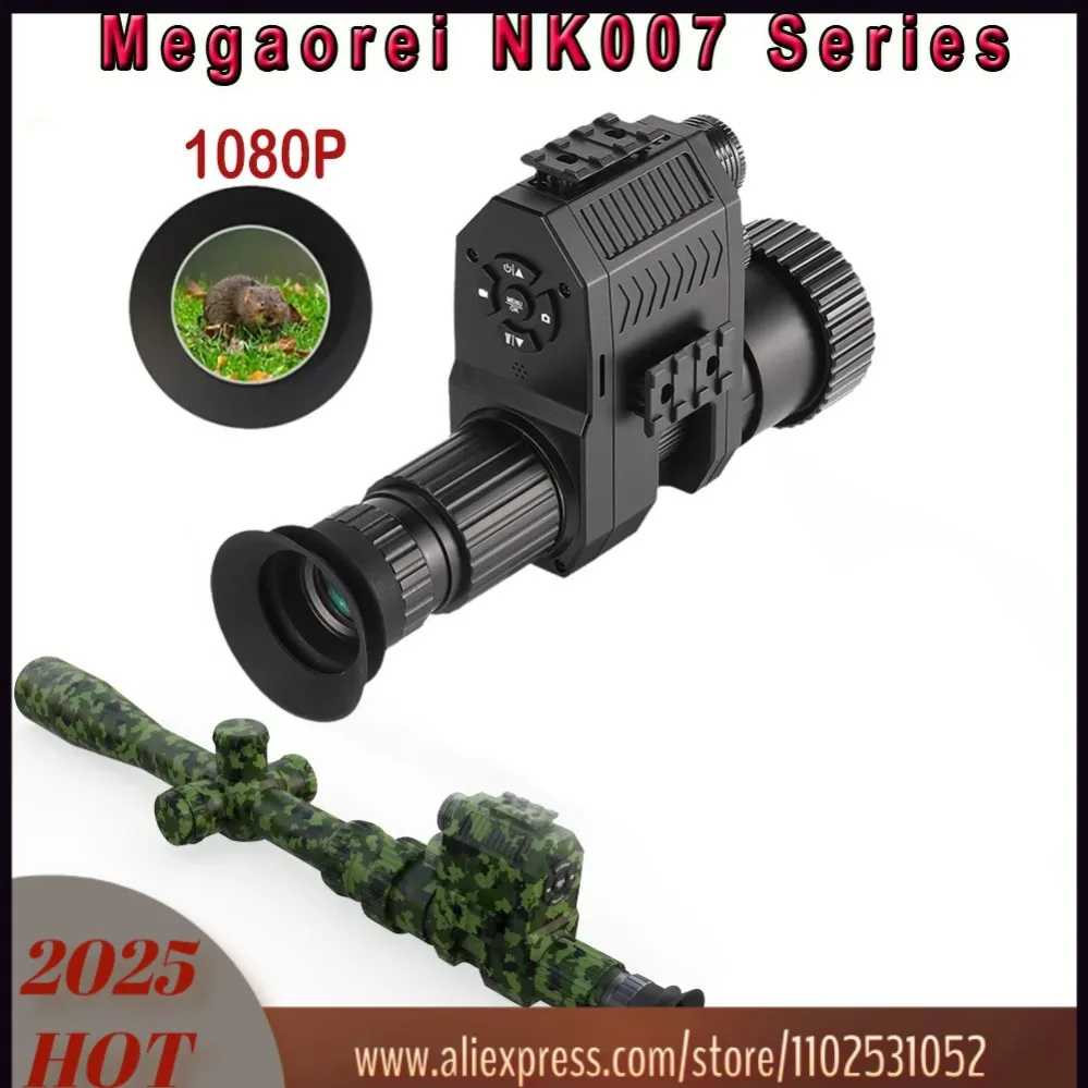 

Megaorei NK007plus 200-400M Monocular 1080P Digital Night Vision Scope Infrared Camcorder with 4x Zoom for Outdoor Hunting