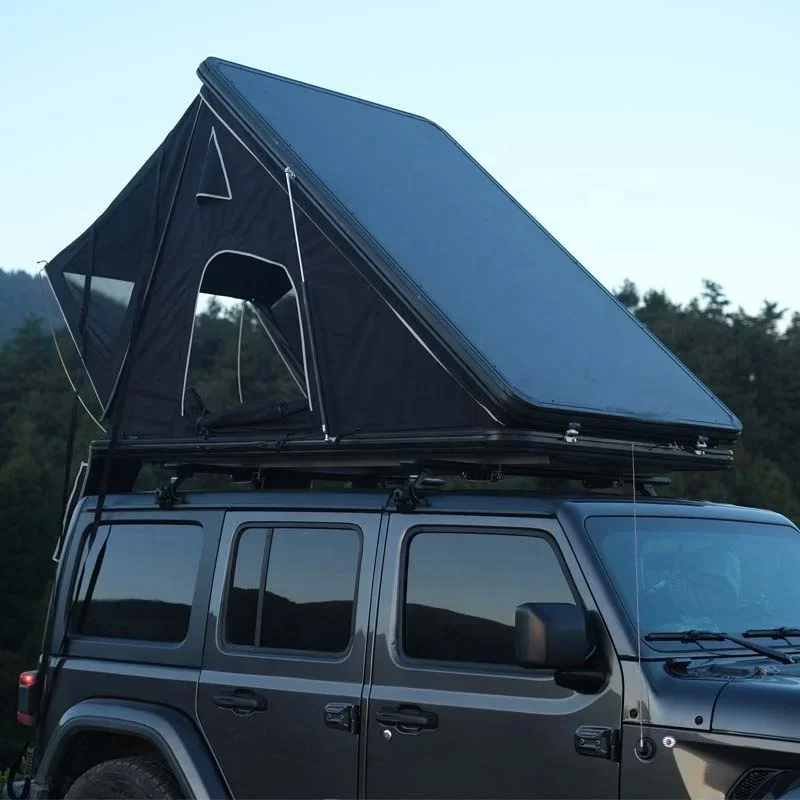 Hard Aluminum Base and Shell Car Rooftop Tent 4 People Open Sky Side  SUV Roof Top  For Outdoor Camping