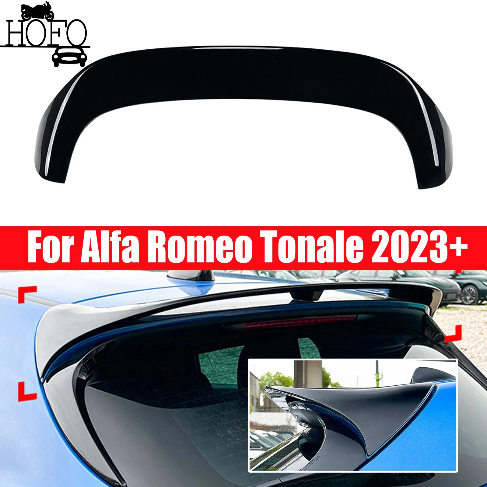 

Car Rear Roof Spoiler Wing Trunk Tuning Accessories Parts For Alfa Romeo Tonale 2023+