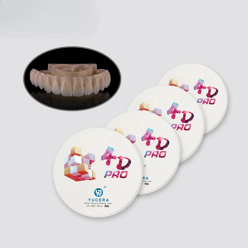 Yucera Disco  de zirconia  4D Bloque de zirconia  multicapa Alta Translucidez  De Alta Calidad